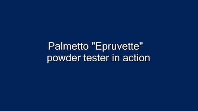 Black powder testing with Palmetto "e...