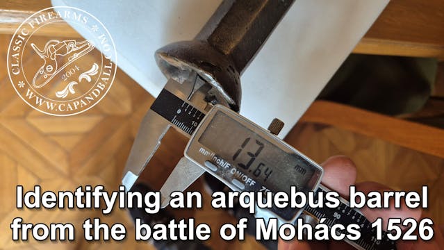 Identifying a arquebus barrel from th...