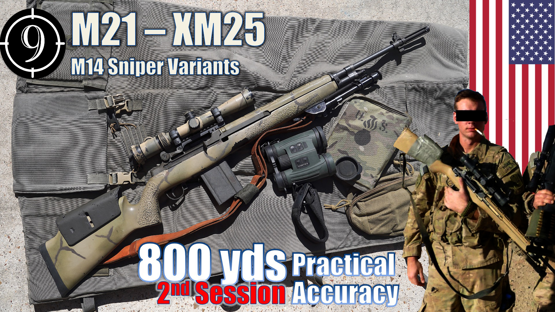 M21 [M14 Sniper] to 800yds: Practical Accuracy (XM21 | M14 SSR