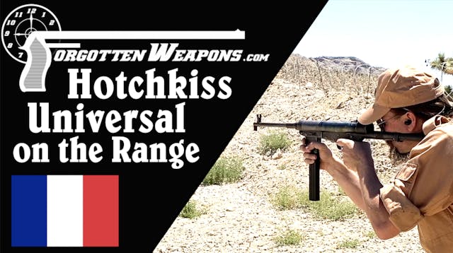 Hotchkiss Universal SMG at the Range