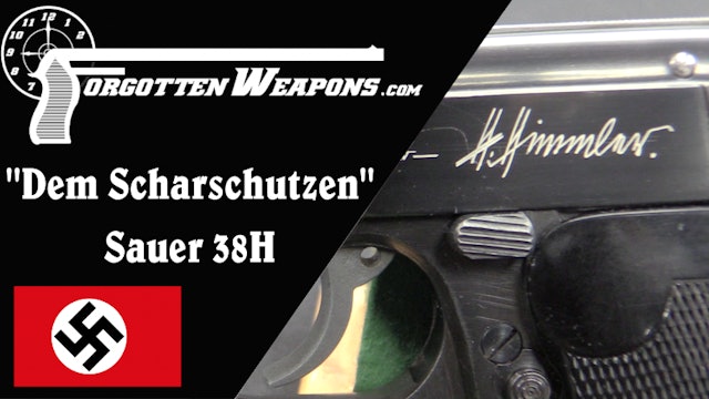Himmler's Sniper Presentation Sauer 38H Pistol