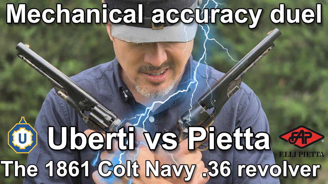 Uberti vs Pietta 1861 Navy .36 showdown - mechanical accuracy duel ...