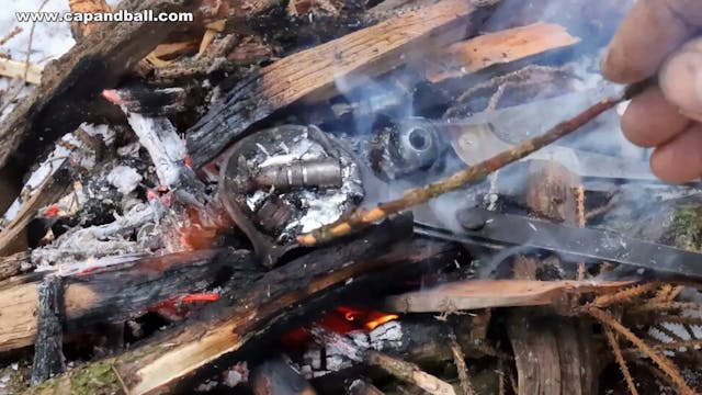 Fire making and lead casting the trad...