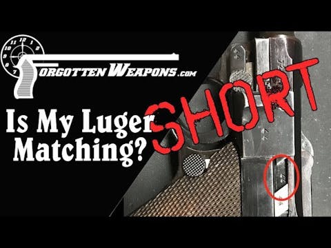 How to Check If A P08 Luger Has All M...