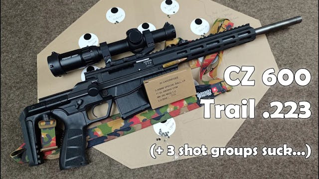 .223 CZ600 Trail: grouping, and some ...