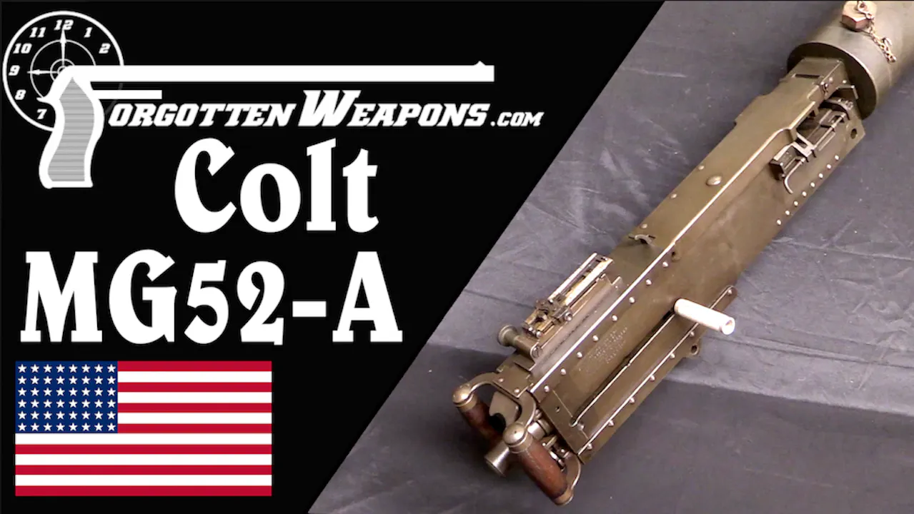 Colt's MG52A WaterCooled 50Caliber Heavy Machine Gun for the World