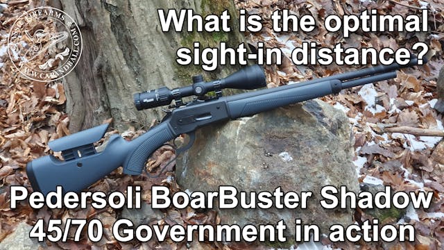 What is the optimal sight-in distance...