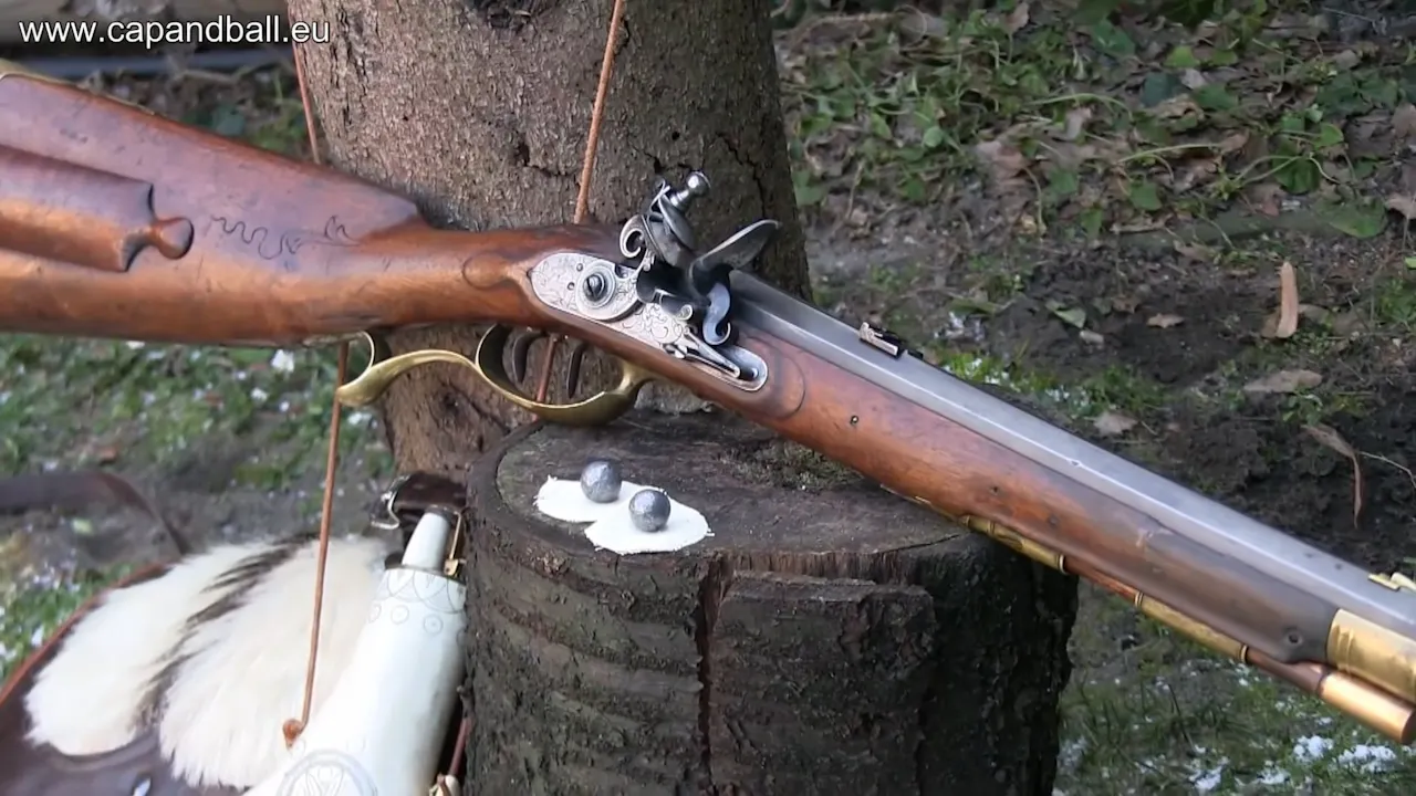 Shooting an original percussion hunting rifle - History of Weapons & War