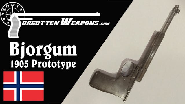 Bjorgum 1905 Norwegian Prototype Pistol