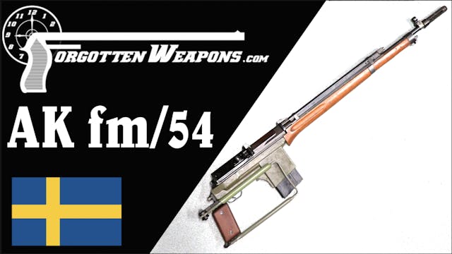 AK fm/54: Prototype Swedish Paratroop...