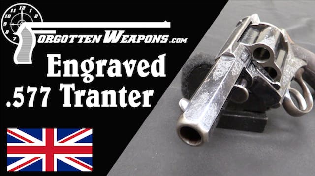 Engraved Tranter 577-Caliber Hand Cannon