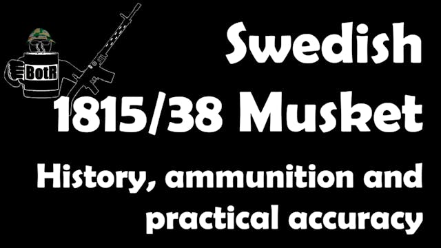 Swedish 1815/38 Flintlock Musket: His...