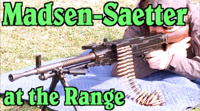 Danish Madsen-Saetter GPMG at the Range