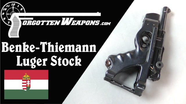 Benke Thiemann Folding Luger Stock