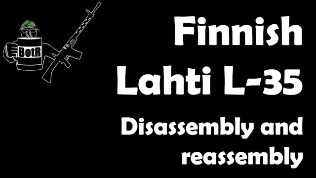 Finnish Lahti L-35 Pistol Disassembly...