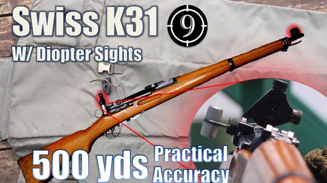 Swiss K31 Diopter Match Rifle to 500y...