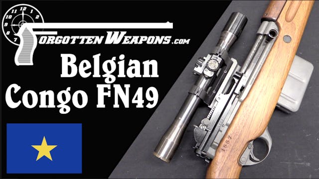 Belgian Congo Force Publique FN49 Sniper