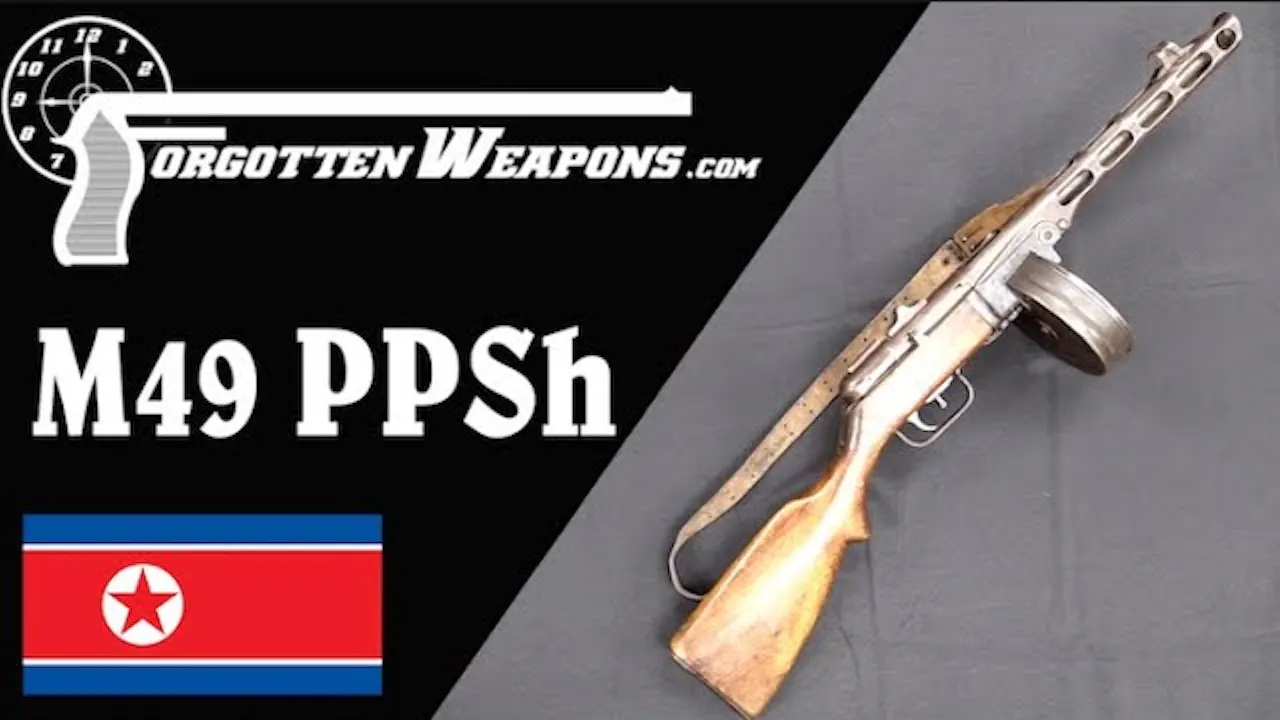 North Korean M49 PPSh Submachine Gun - History of Weapons & War