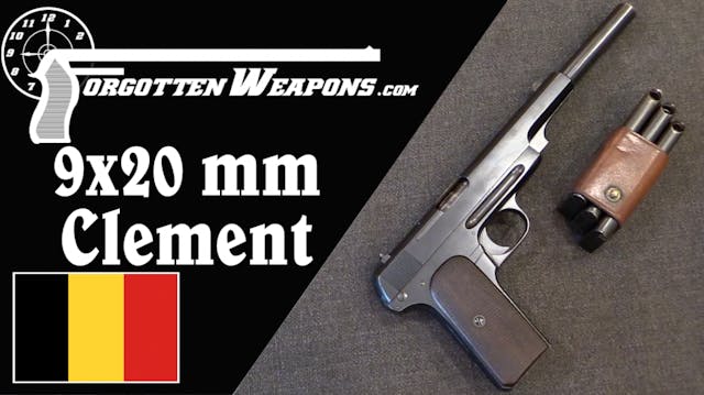 Prototype 9mm Clement Military Pistol