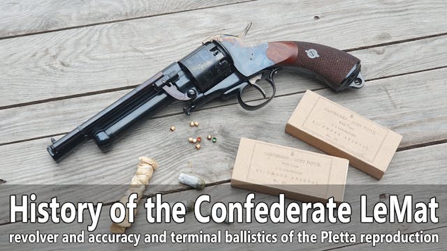 History of the Confederate LeMat perc...