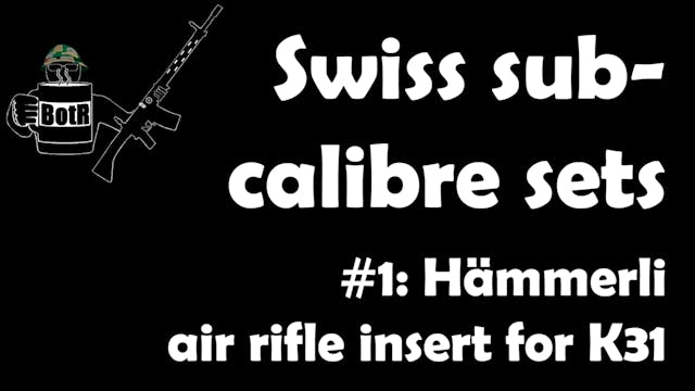 Swiss Sub-Calibre Inserts #1: K31 Air...