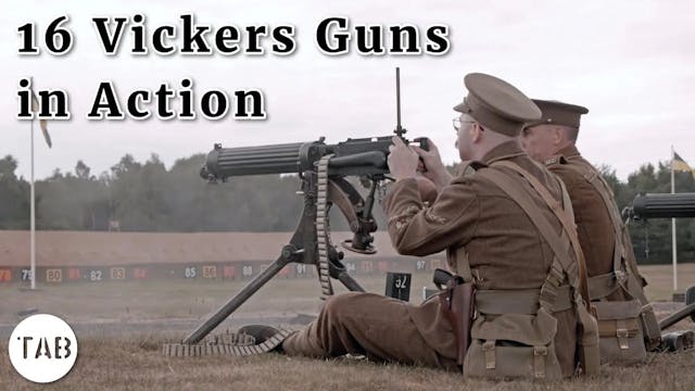 16 Vickers Machine Guns in Action! - ...