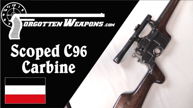 Scoped C96 "Broomhandle" Sporting Carbine