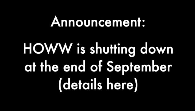 HOWW is Shutting Down