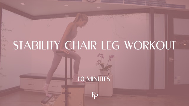 Stability Chair Leg Workout | 10 Min