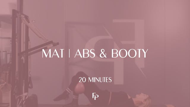 20 Mins Mat | Abs & Booty Workout