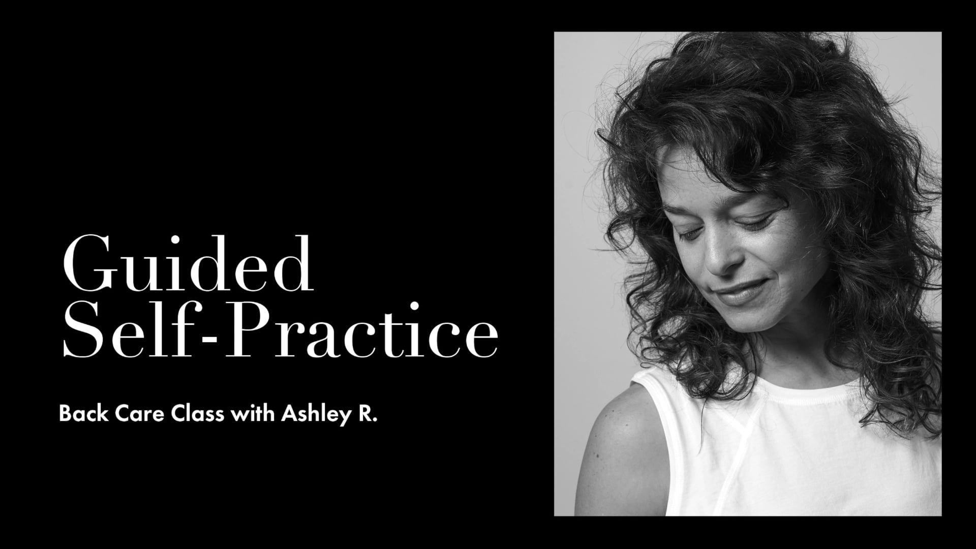 11. Back Care Class with Ashley Richmond