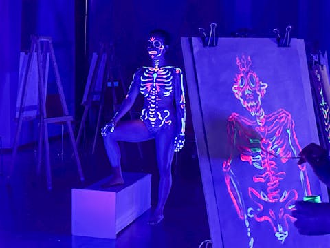 Taller de catrina neon
