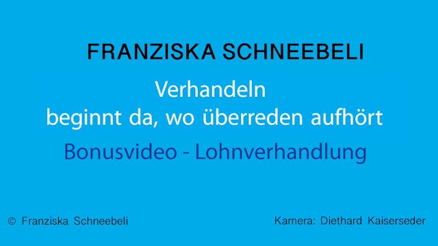 Die Lohnverhandlung
