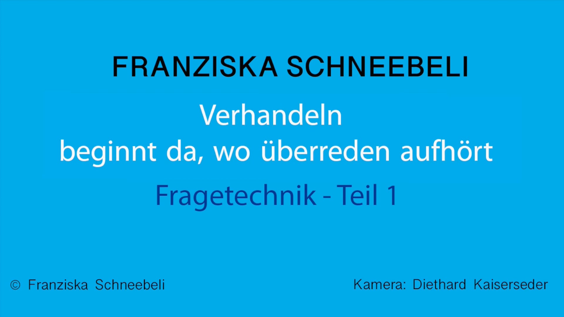 10 Video Fragetechnik Teil 1