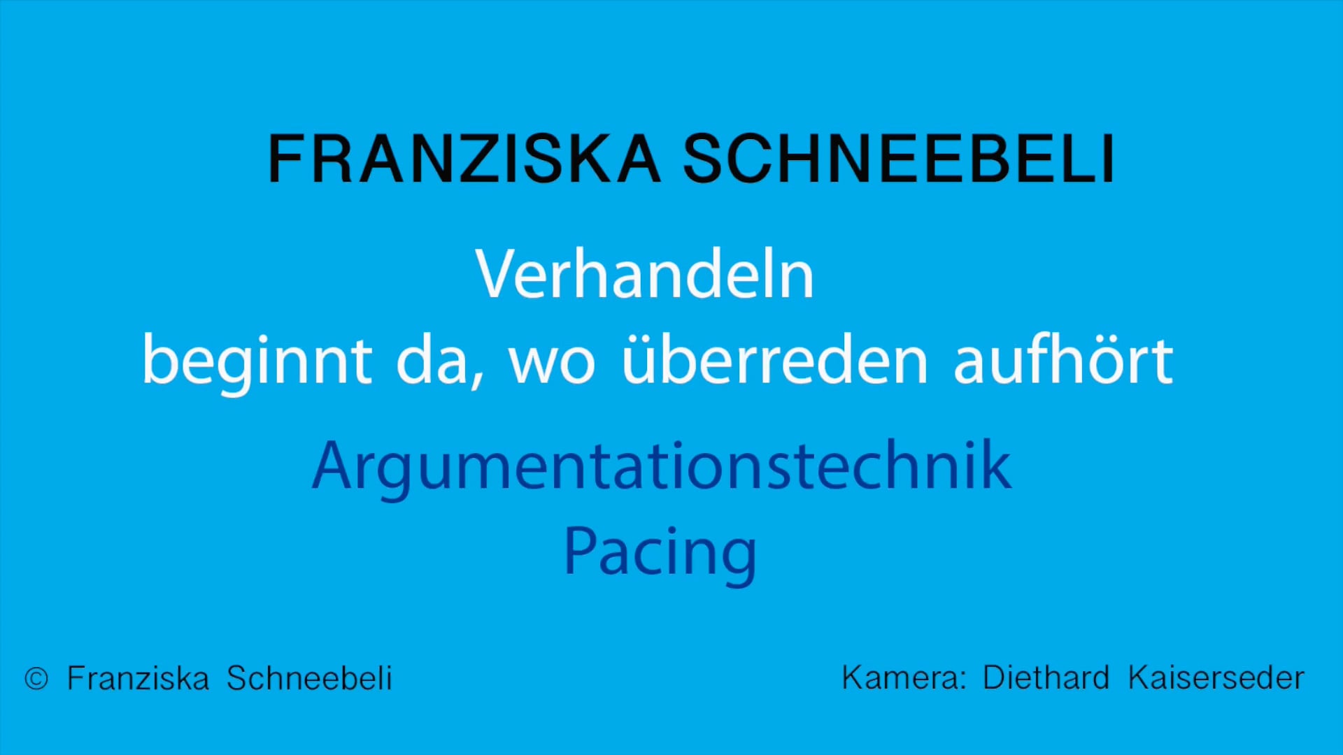 15 Video Argumentation und Pacing