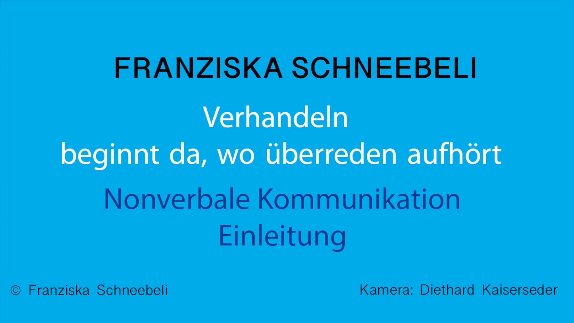17 Video Nonverbale Kommunikation Einleitung