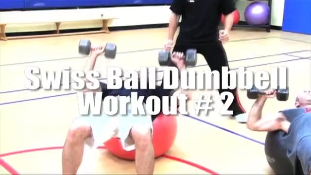 Stability Ball Dumbbell Workout #2