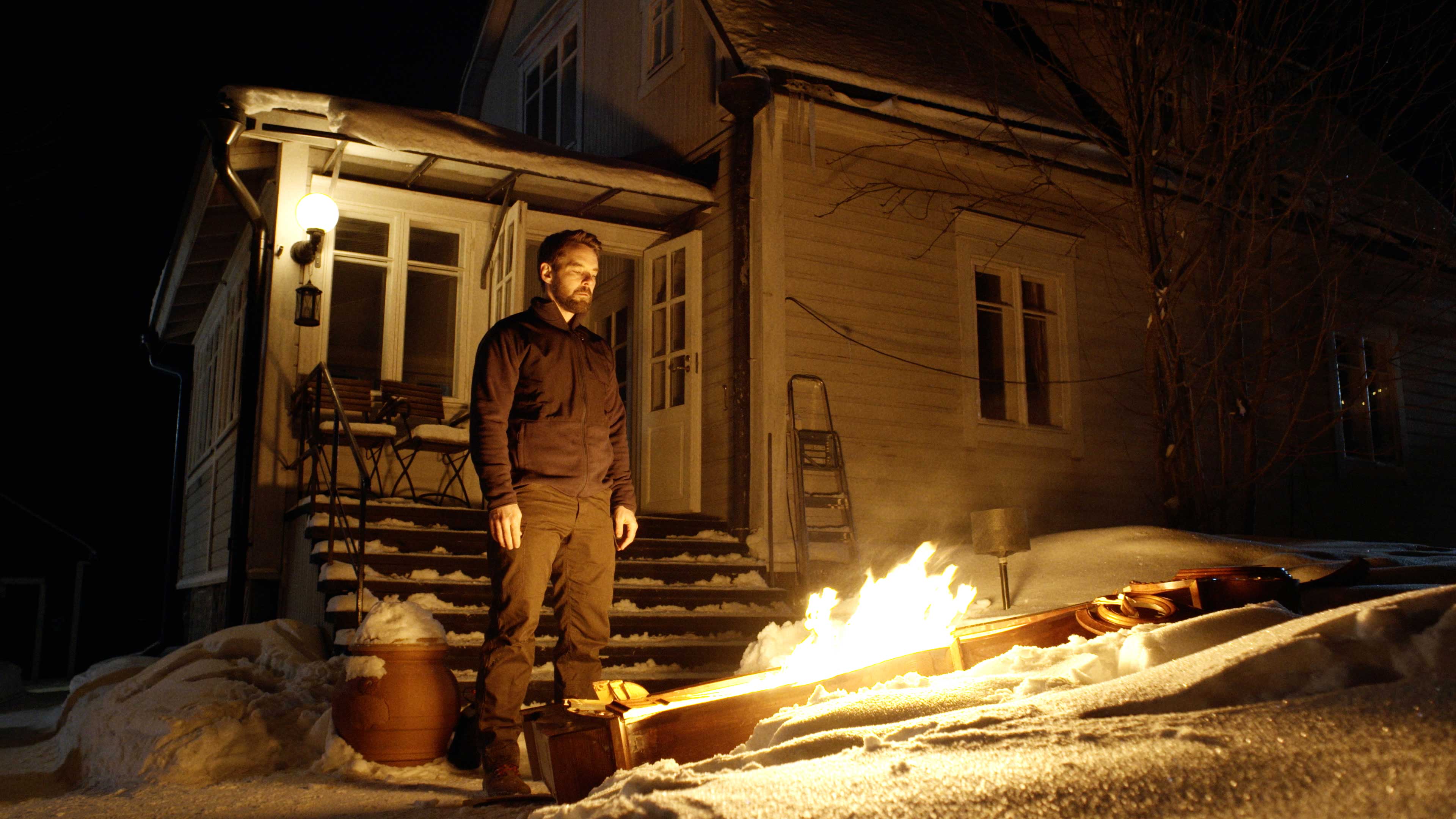 Freezing Embrace: Flames on the Snow