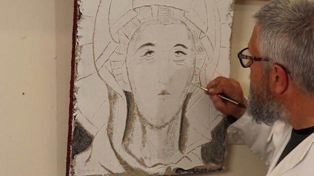 Study of Panagia of the Missionary Ho...