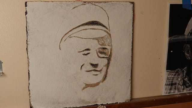 3-Tone Sgraffito Portrait Part 2-of-5...