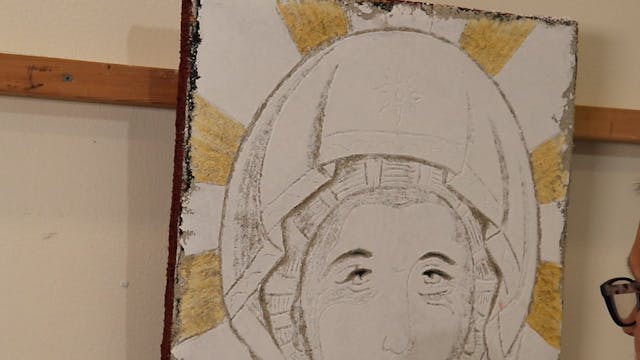 Study of Panagia of the Missionary Ho...