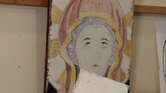 Study of Panagia of the Missionary Ho...
