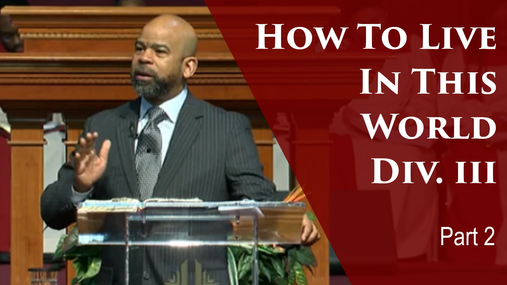 2019-01-29 How To Live In This World Div III-Part 2