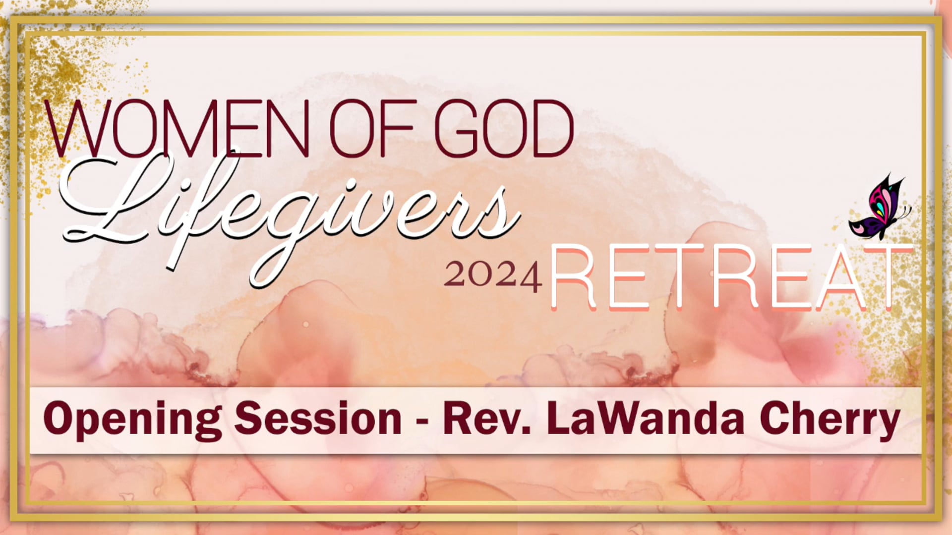 01 Opening Session 1 - Rev. LaWanda Cherry