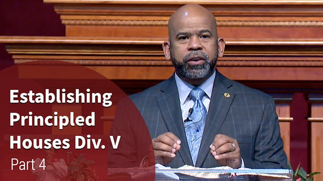 Establishing Principled Houses Div. V...