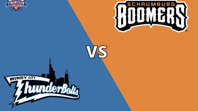Schaumburg Boomers vs Windy City Thunderbolts 8_6_21