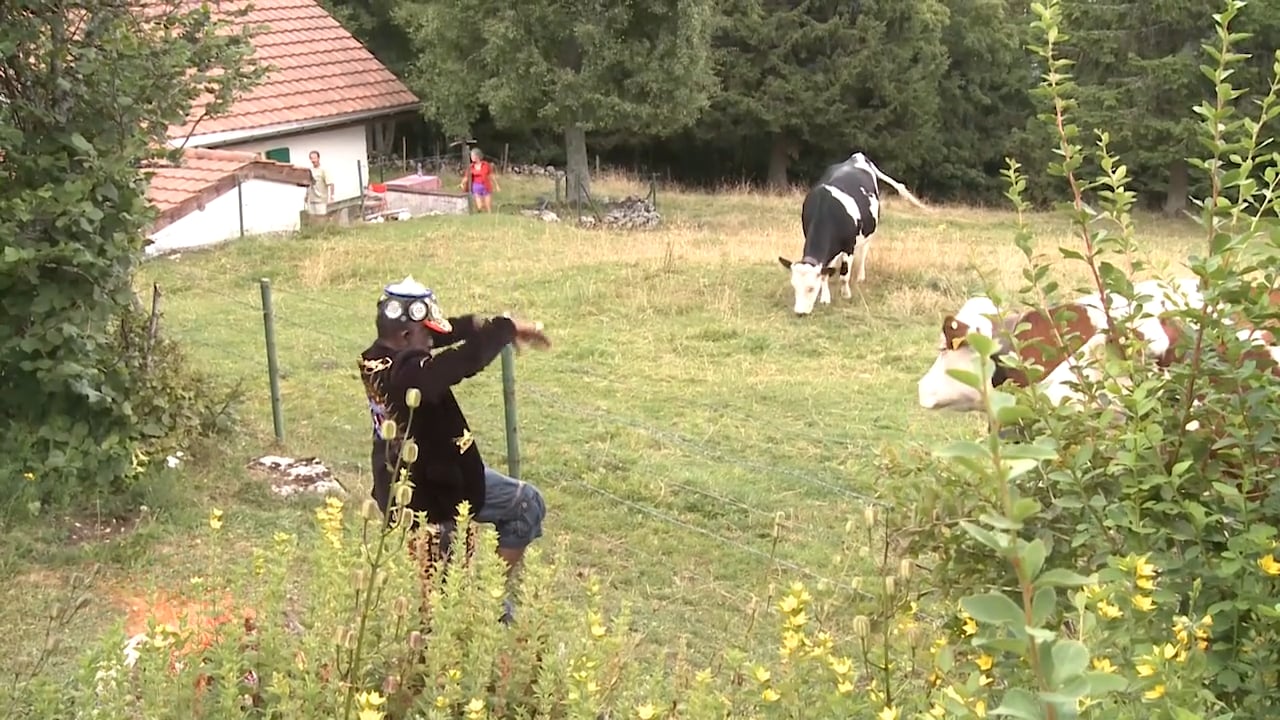 Lee Perry on the video shoot for the single “Lovender”