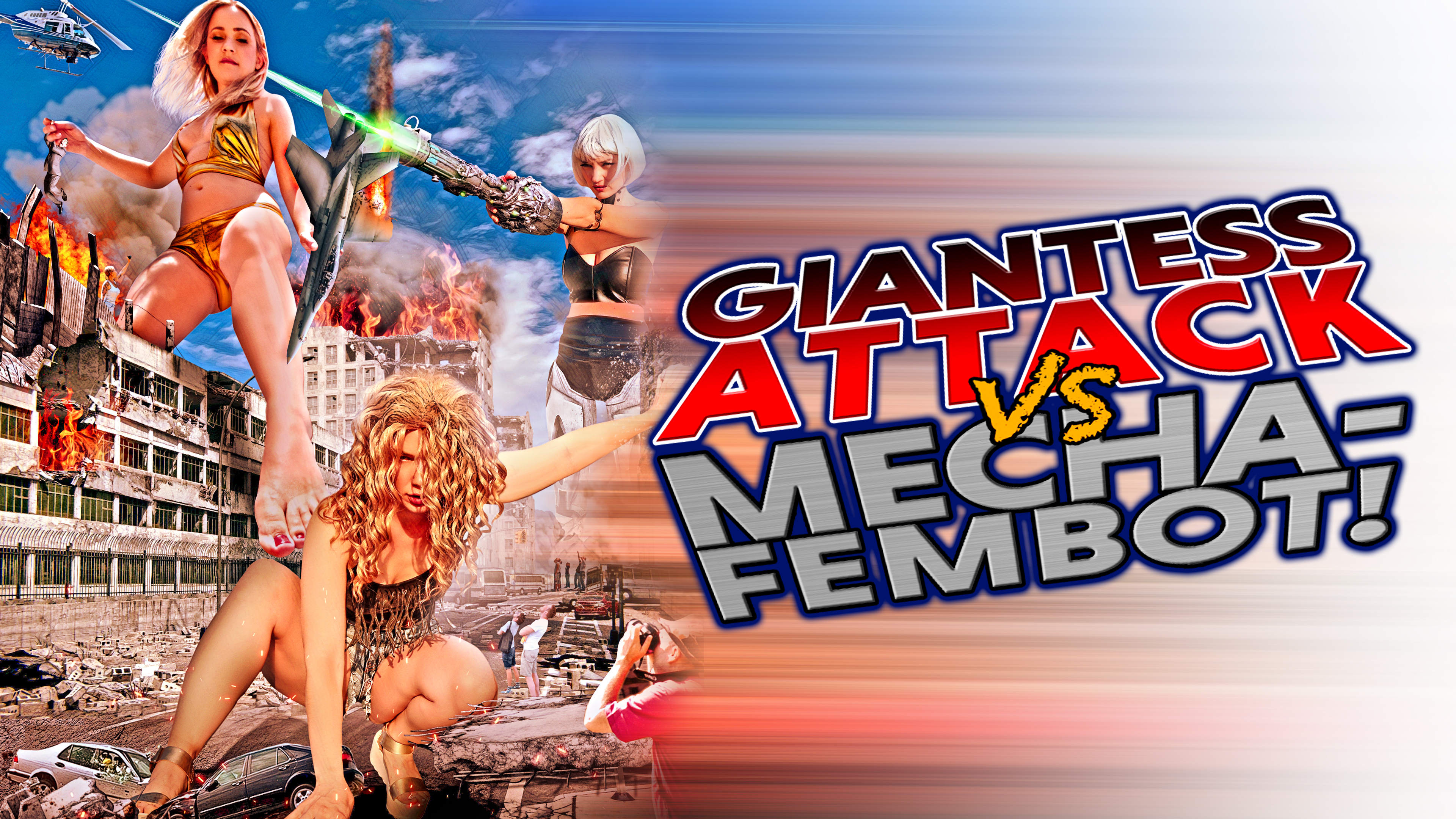 Giantess Attack vs Mecha-Fembot