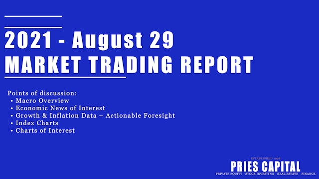 2021 - August 29 Market Trading Report