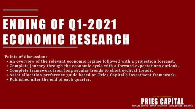 Ending of Q1-2021 Macroeconomic Research